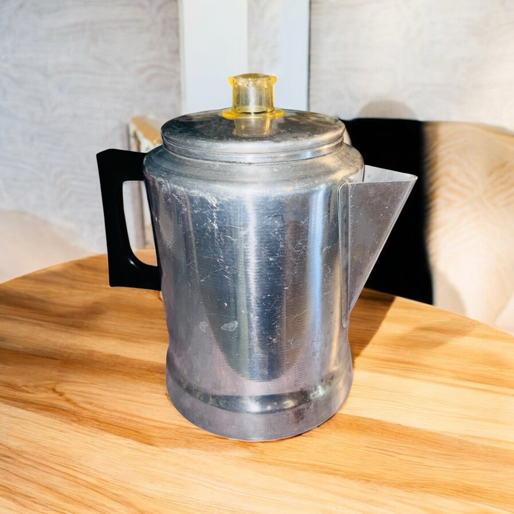 Vintage Comet Aluminum Coffee Pot Percolator Made In The USA